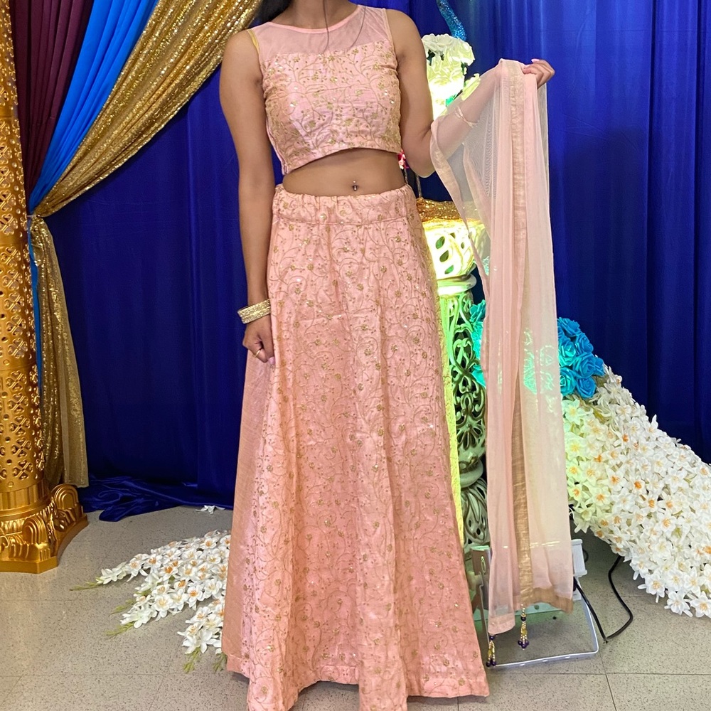 Light Pink Indian Lehenga